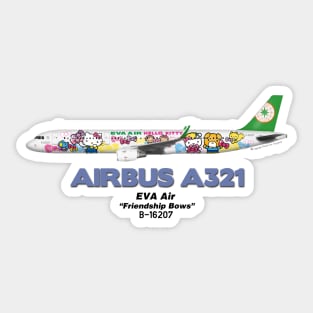 Airbus A321 - EVA Air "Friendship Bows" Sticker